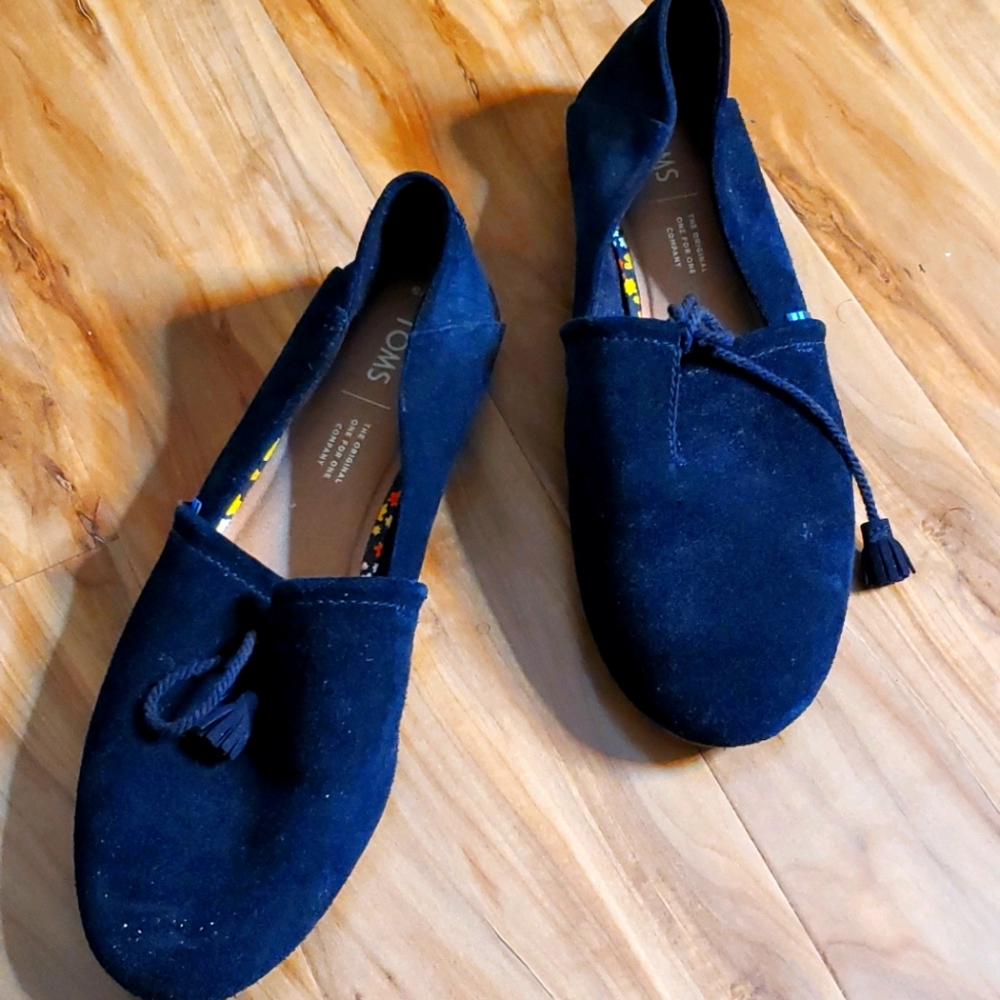Tom's Black Slipper Shoe